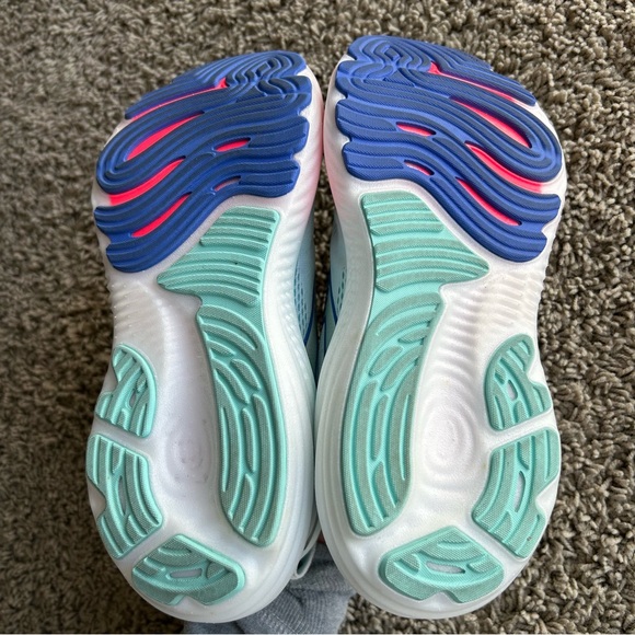 Brooks Glycerin GTS 22 Womens 8.5 B Running Shoes White/LimpetShell/Blue Sneaker - Picture 16 of 16